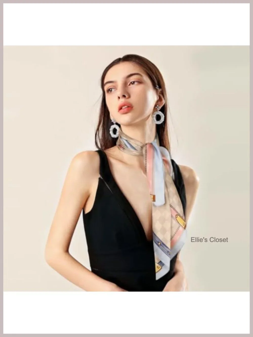 Silk-Like Square Scarf 27.5x27.5 inch, Fashion Scarf for Hair, Head & Neck,